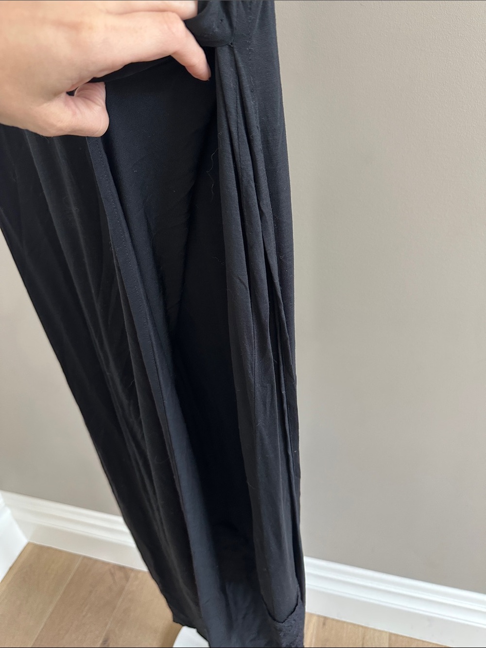 Acne Studios Black Lace Tencel Maxi Dress Asymmetrical Hem Tank Medium - Picture 7 of 10